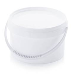 Ведро пластиковое круглое с пластиковой ручкой, 2.6 л [2380]